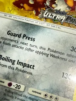 Pokemon TCG Heatran 88/156 Promo S&M Ultra Prism Stamped Sealed Holo Bleed - Image 3