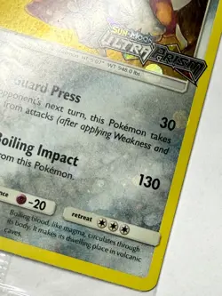Pokemon TCG Heatran 88/156 Promo S&M Ultra Prism Stamped Sealed Holo Bleed - Image 5
