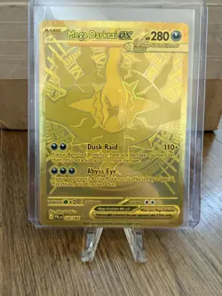 Mega Darkrai EX 120/084 Hyper Rare Gold Full Art Holo Pokemon TCG English 2026 - Image 1