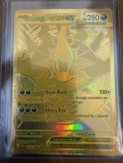 Mega Darkrai EX 120/084 Hyper Rare Gold Full Art Holo Pokemon TCG English 2026 - Image 3