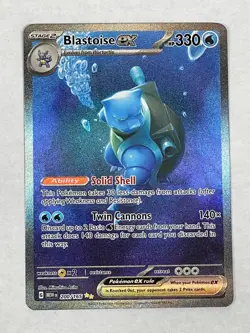 Blastoise ex 200/165 Pokemon Scarlet Violet 151 Special Illustration Rare NM - Image 1