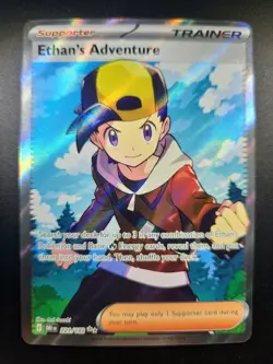 Ethan's Adventure 221/182 Ultra Rare Destined Rivals Pokemon Holo Near Mint - Image 1