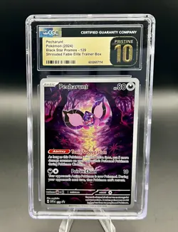 Pokemon Pecharunt Shrouded Fabel, Black Star Promo Holo 129, CGC Gem Mint 10!!! - Image 1