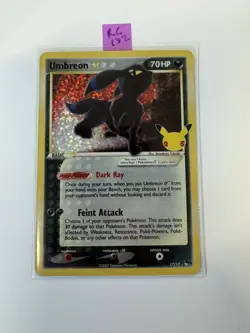 Pokemon TCG Celebrations Classic Umbreon Star 17/17 Holo 25th Anniversary M/NM - Image 1