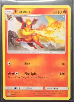 Flareon SM 186 Sun & Moon Promo Pokemon 2018 - Image 1