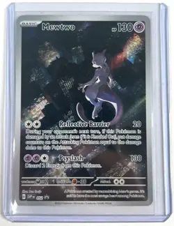Pokemon Mewtwo SVP 052 Black Star Promo Full Art Scarlet & Violet English NM - Image 1