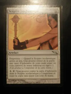 mtg magic isochron scepter FRENCH vf fr sceptre isochronique mirrodin - Image 1