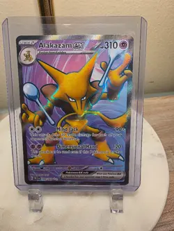 Alakazam ex 188/165 Sv: Scarlet & Violet 151 Holo English Pokemon TCG - Image 1