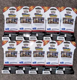 10x Pokemon Surging Sparks New Sealed Blister Booster Pack - Image 2