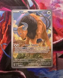 Tauros 96/86 Illustration Rare Pokemon Chaos Rising ME04 NM - Image 1