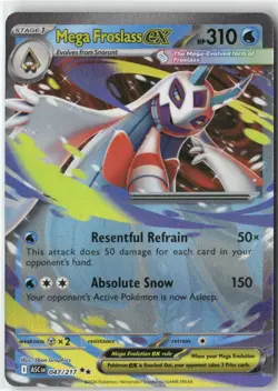 Mega Froslass ex 047/217 Double Rare Ascended Heroes Pokemon Holo Near Mint - Image 1