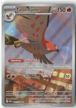 Talonflame 091/088 Holo Illustration Rare Perfect Order Pokemon Near Mint - Image 1