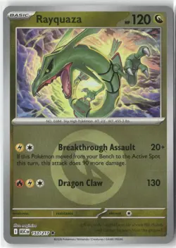 Rayquaza (Energy Symbol Pattern) 153/217 Ascended Heroes Pokemon Reverse Holo NM - Image 1
