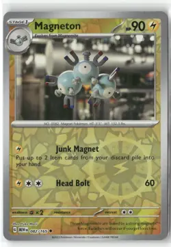 Magneton 082/165 Uncommon 151 Pokemon Reverse Holo Near Mint - Image 1