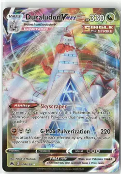 Duraludon VMAX 104/159 Holo VMAX Rare Crown Zenith Pokemon Near Mint - Image 1