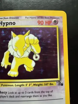 Pokemon Hypno Fossil 8/62 Holo Unlimited Holo Rare (NM) - Image 3