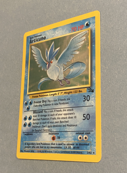 1999 Pokemon Fossil Articuno Holo Rare 2/62 Unlimited WOTC NM - Image 2