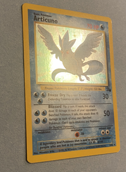 1999 Pokemon Fossil Articuno Holo Rare 2/62 Unlimited WOTC NM - Image 3