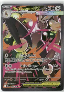 Mega Lopunny ex 128/094 Phantasmal Flames Pokemon Holo NM - Image 1