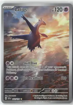Latios 203/191 Illustration Rare Surging Sparks Pokemon Holo Near Mint - Image 1