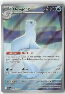 Dewgong 097/094 Illustration Rare Phantasmal Flames Pokemon Holo Near Mint - Image 1