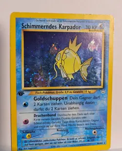 GERMAN Shining Magikarp Neo Revelation 1st Edition 66/64 Holo Pokemon - Image 2