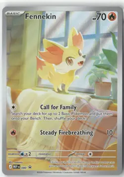 Fennekin 080 Holo Promo ME: Mega Evolution Promo Pokemon Near Mint - Image 1