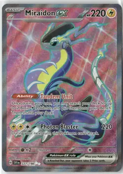 Miraidon ex 227/198 Ultra Rare Scarlet & Violet Pokemon Holo Near Mint - Image 1