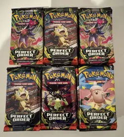36 x Pokemon TCG Perfect Order Booster Packs + 36x Chaos Rising Booster Packs - Image 1