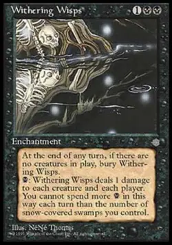 Withering Wisps - Light Play MTG Ice Age - Image 1