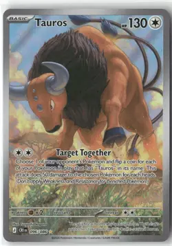 Tauros 096/086 Holo Illustration Rare Chaos Rising Pokemon Near Mint - Image 1