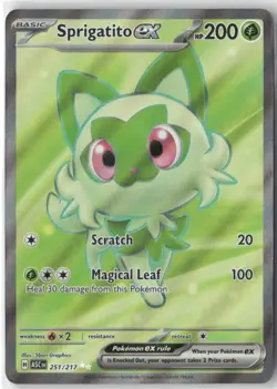 Sprigatito ex 251/217 Ultra Rare Ascended Heroes Pokemon Holo Near Mint - Image 1