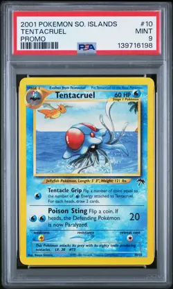 2001 POKEMON SOUTHERN ISLANDS PROMO #10 TENTACRUEL PSA 9 - Image 1