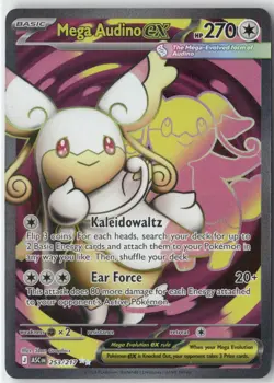 Mega Audino ex 253/217 Ultra Rare Ascended Heroes Pokemon Holo Near Mint - Image 1