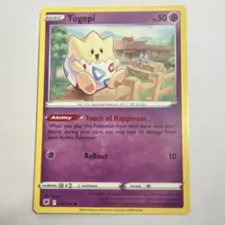 Pokemon TCG Togepi 055/189 Astral Radiance Regular English Common 50HP Basic - Image 1