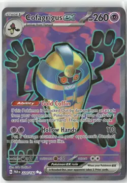 Cofagrigus ex 224/182 Ultra Rare Paradox Rift Pokemon Holo Near Mint - Image 1