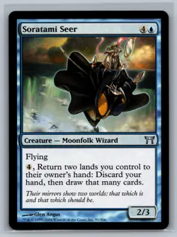 Magic MTG Champions of Kamigawa Soratami Seer #91/306 TCG CCG - Image 1