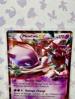 Mewtwo EX 62/162 - 2015 Pokemon Breakthrough Holo Ultra Rare English - LP - Image 3