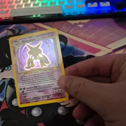 Pokemon TCG Alakazam 1/102 Base Set Unlimited 1999 Holo Rare - MP - Image 3
