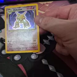 Pokemon TCG Alakazam 1/102 Base Set Unlimited 1999 Holo Rare - MP - Image 4