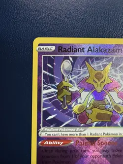 Radiant Alakazam 059/195 Holo - Pokemon Silver Tempest NM - Image 2