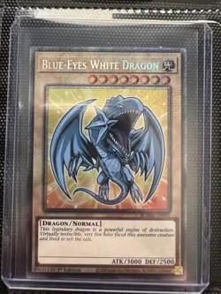 Yu-Gi-Oh! Blue-Eyes White Dragon BLMM-EN001 Starlight Rare 1st Edition NM/M EURO - Image 1