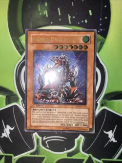 Yugioh Armed Dragon LV7 SOD-EN015 Ultimate Rare 1st Edition HP Damaged - Image 2