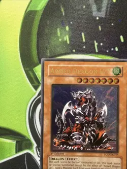 Yugioh Armed Dragon LV7 SOD-EN015 Ultimate Rare 1st Edition HP Damaged - Image 5