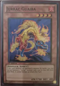 YuGiOh Jurrac Guaiba Super Rare 1st Edition HA03-EN040 - Image 1