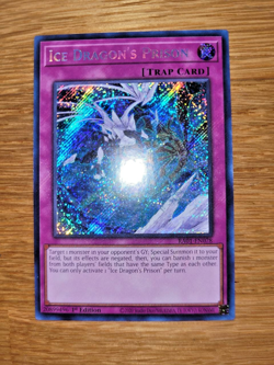 Yugioh Ice Dragons Prison RA01-EN078 Secret Rare English 1st Edition - Image 1