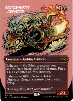 MTG Draconautics Engineer (Borderless) Aetherdrift Rare #341 - Image 1