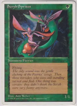 Magic: The Gathering Scryb Sprites MTG Revised Edition Vintage 1994 MP - Image 1