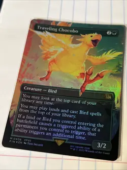Traveling Chocobo (Borderless) Final Fantasy Foil - Image 1