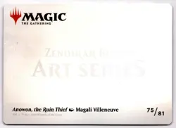 Anowon, the Ruin Thief Art Card (Gold-Stamped Signature) S Art Series: Zendikar - Image 2